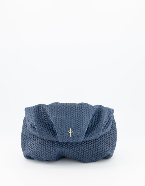 Load image into Gallery viewer, Leda Braid Handbag Navy by Ladiesse
