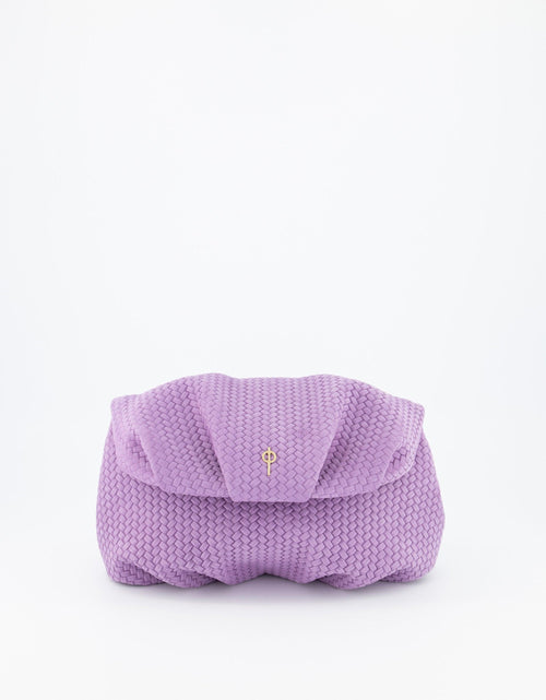 Load image into Gallery viewer, Leda Braid Handbag Purple by Ladiesse
