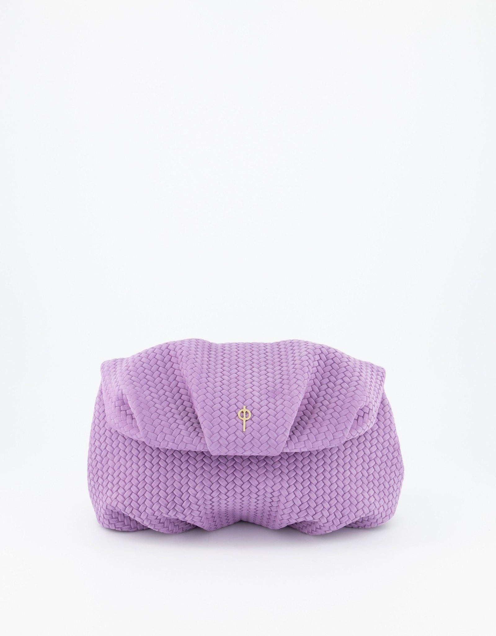 Leda Braid Handbag Purple by Ladiesse