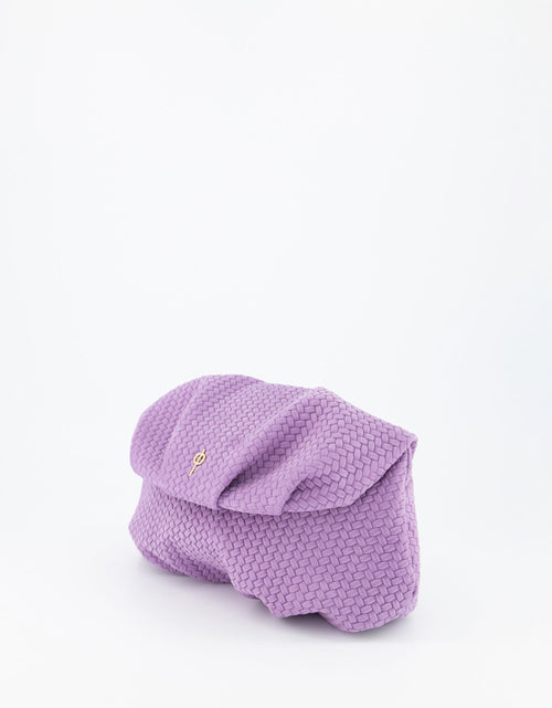 Load image into Gallery viewer, Leda Braid Handbag Purple by Ladiesse
