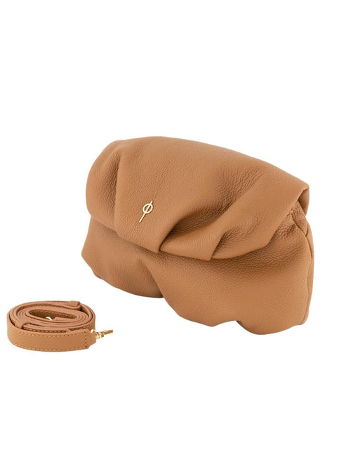 Load image into Gallery viewer, Leda Floater Handbag Tan by Ladiesse
