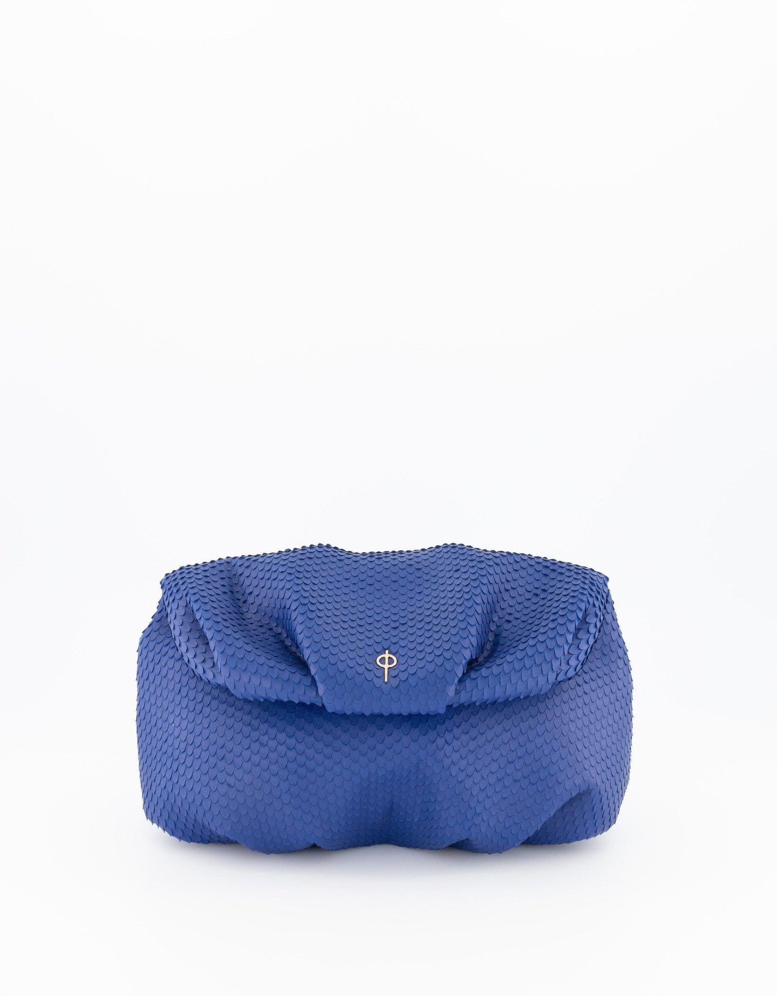 Leda Snake Handbag Blue by Ladiesse