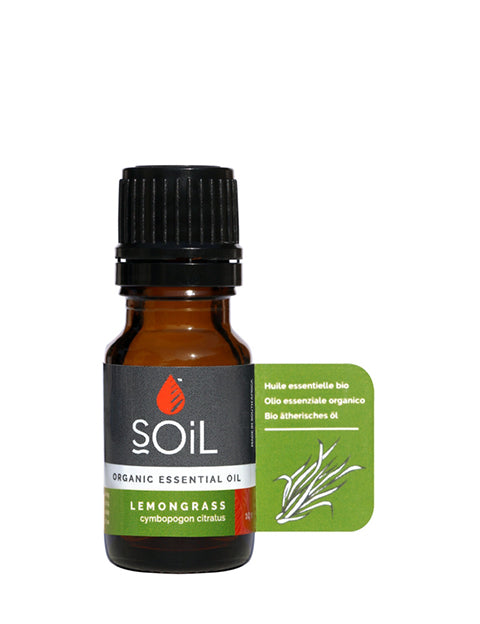 Load image into Gallery viewer, Organic Lemongrass Essential Oil (Cymbopogon Citratus) 10ml by SOiL Organic Aromatherapy and Skincare
