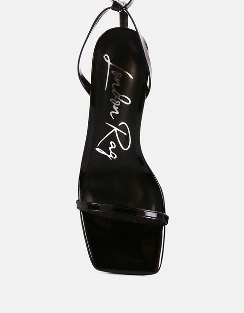 Load image into Gallery viewer, lewk strappy tie up spool heel sandals by London Rag
