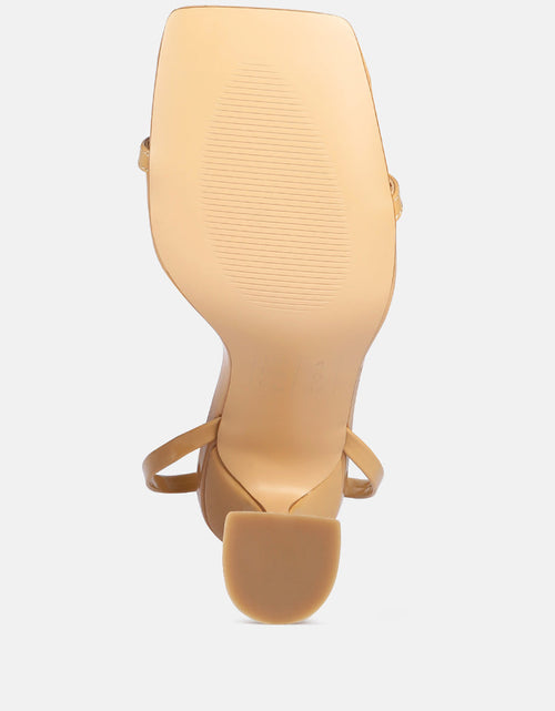Load image into Gallery viewer, lewk strappy tie up spool heel sandals by London Rag
