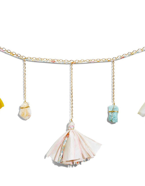 Load image into Gallery viewer, Liberty and Silk Tassel Healing Crystal Garland by Ariana Ost

