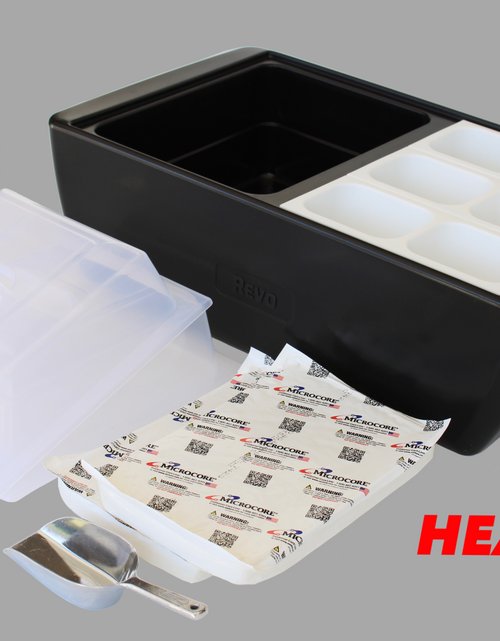 Load image into Gallery viewer, REVO Dubler HEAT | Flameless Chafer and Cooler | Deep Black by REVO COOLERS, LLC
