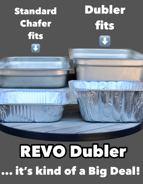 Load image into Gallery viewer, REVO Dubler HEAT | Flameless Chafer and Cooler | Greige Mist by REVO COOLERS, LLC
