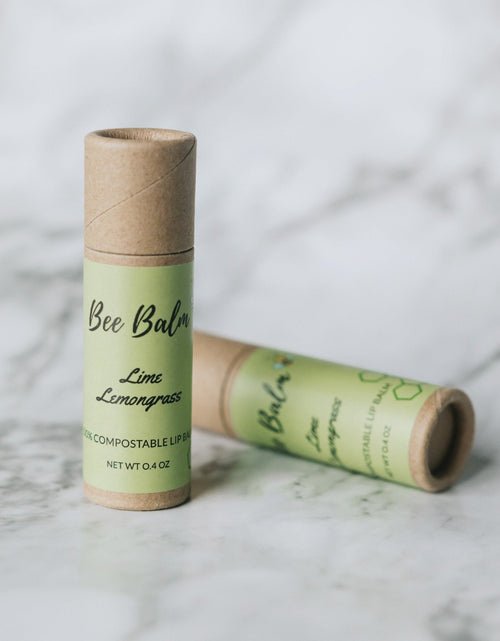 Load image into Gallery viewer, Bee Balm Lime Lemongrass Lip Balm Sticks - 6 Sticks by Farm2Me
