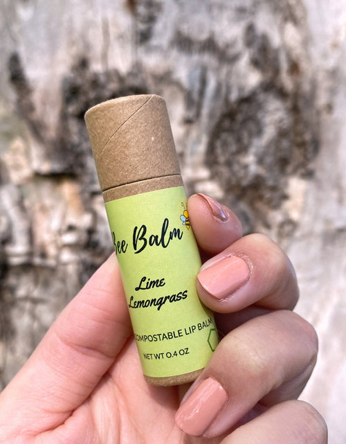 Load image into Gallery viewer, Bee Balm Lime Lemongrass Lip Balm Sticks - 6 Sticks by Farm2Me
