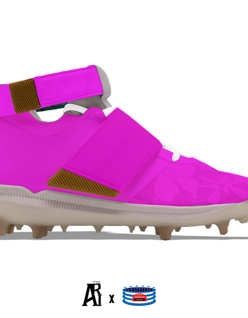 Load image into Gallery viewer, "Pink" New Balance Lindor 1 TPU Baseball Cleats by Stadium Custom Kicks
