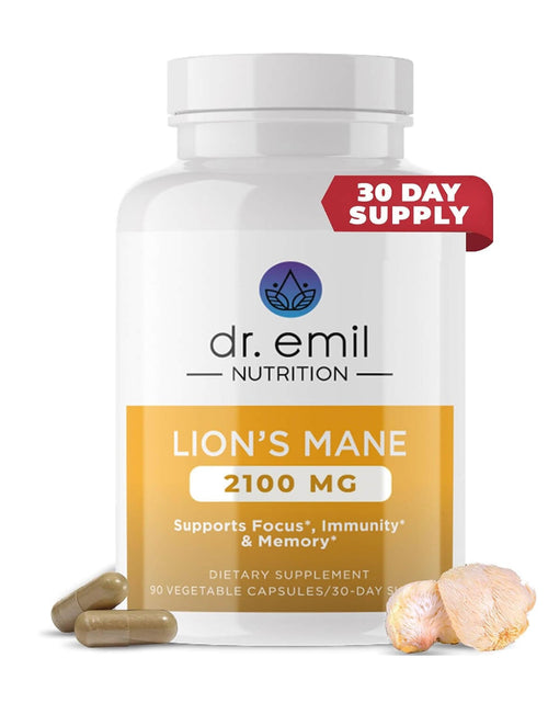 Load image into Gallery viewer, Lions Mane Mushroom Capsules by Dr Emil Nutrition
