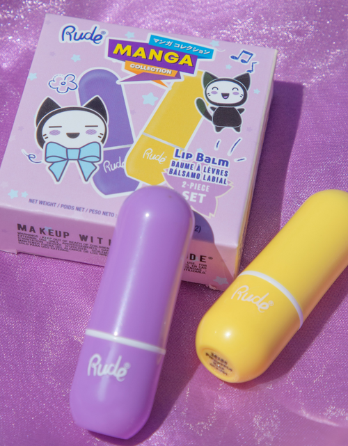 Load image into Gallery viewer, RUDE Manga Collection Lip Balm Duo - Grape Kiss / Pineapple Kiss Duo
