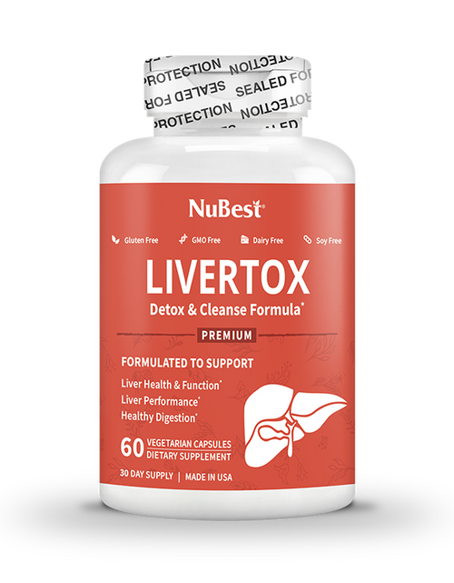 Load image into Gallery viewer, LiverTox, Advanced Formula for Liver Detox, Cleanse &amp; Digestion, 60 Vegan Capsules by NuBest Nutrition®
