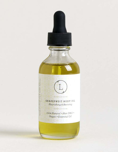 Load image into Gallery viewer, Natural Body Oil, Grapefruit Moisturizing Body Oil by Lizush
