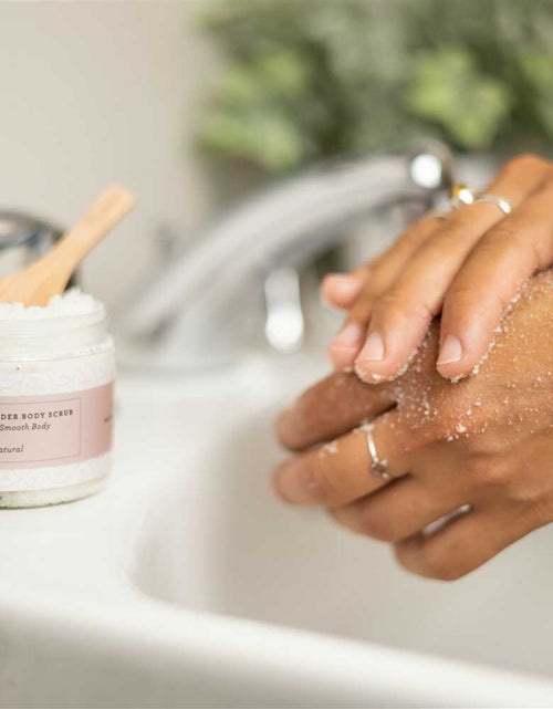 Load image into Gallery viewer, Natural Body Scrub, Lavender Body Salt Scrub by Lizush
