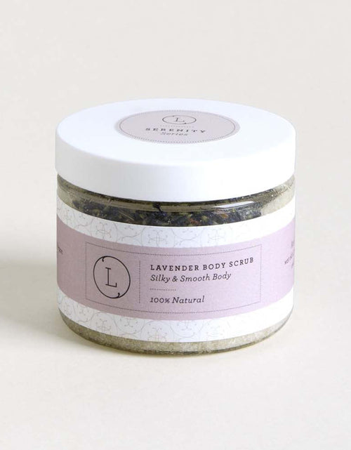 Load image into Gallery viewer, Natural Body Scrub, Lavender Body Salt Scrub by Lizush
