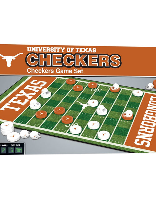 Load image into Gallery viewer, Texas Longhorns Checkers Board Game by MasterPieces Puzzle Company INC
