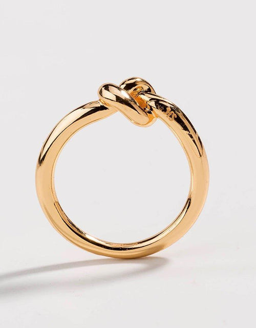 Load image into Gallery viewer, Love Knot Ring Commitment Ring for Women in Gold or Silver by Hollywood Sensation®
