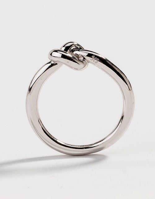 Load image into Gallery viewer, Love Knot Ring Commitment Ring for Women in Gold or Silver by Hollywood Sensation®
