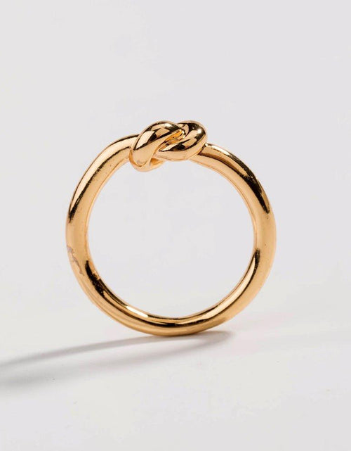 Load image into Gallery viewer, Love Knot Ring Commitment Ring for Women in Gold or Silver by Hollywood Sensation®
