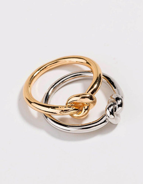 Load image into Gallery viewer, Love Knot Ring Commitment Ring for Women in Gold or Silver by Hollywood Sensation®
