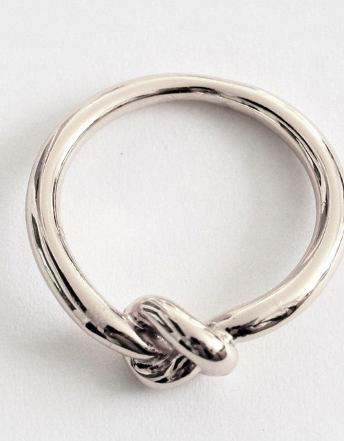 Load image into Gallery viewer, Love Knot Ring Commitment Ring for Women in Gold or Silver by Hollywood Sensation®
