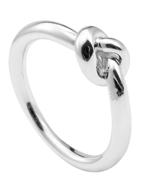 Load image into Gallery viewer, Love Knot Ring Commitment Ring for Women in Gold or Silver by Hollywood Sensation®
