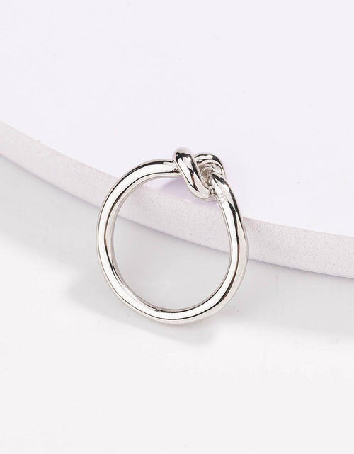 Load image into Gallery viewer, Love Knot Ring Commitment Ring for Women in Gold or Silver by Hollywood Sensation®
