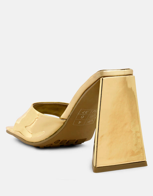 Load image into Gallery viewer, lovebug triangular block heel sandals by London Rag
