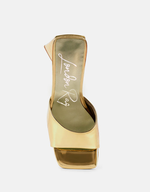 Load image into Gallery viewer, lovebug triangular block heel sandals by London Rag
