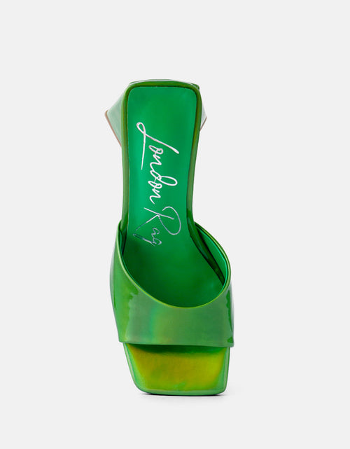 Load image into Gallery viewer, lovebug triangular block heel sandals by London Rag
