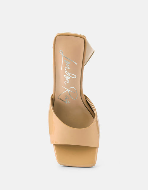 Load image into Gallery viewer, lovebug triangular block heel sandals by London Rag
