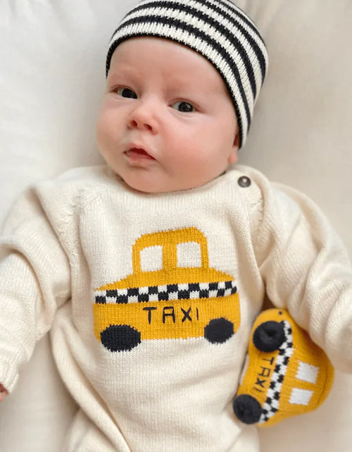 Load image into Gallery viewer, Organic Baby Hats, Handmade in Stripe Colors by Estella
