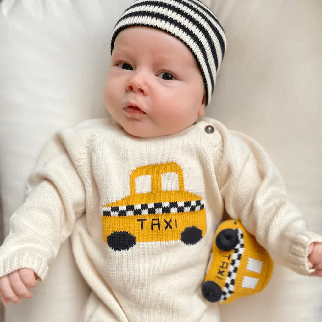 Organic Baby Hats, Handmade in Stripe Colors by Estella