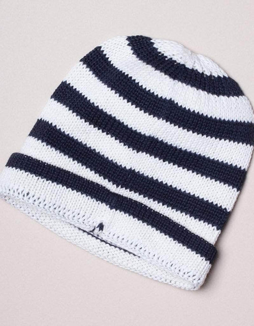Load image into Gallery viewer, Organic Baby Hats, Handmade in Stripe Colors by Estella
