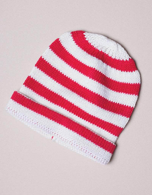 Load image into Gallery viewer, Organic Baby Hats, Handmade in Stripe Colors by Estella
