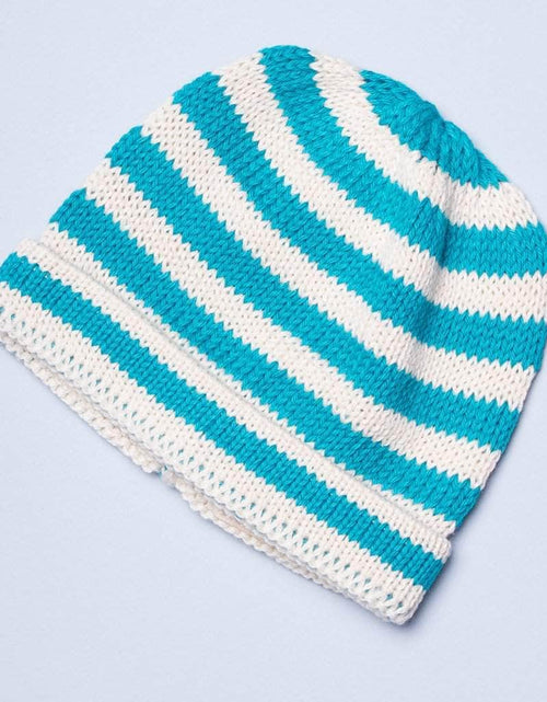 Load image into Gallery viewer, Organic Baby Hats, Handmade in Stripe Colors by Estella

