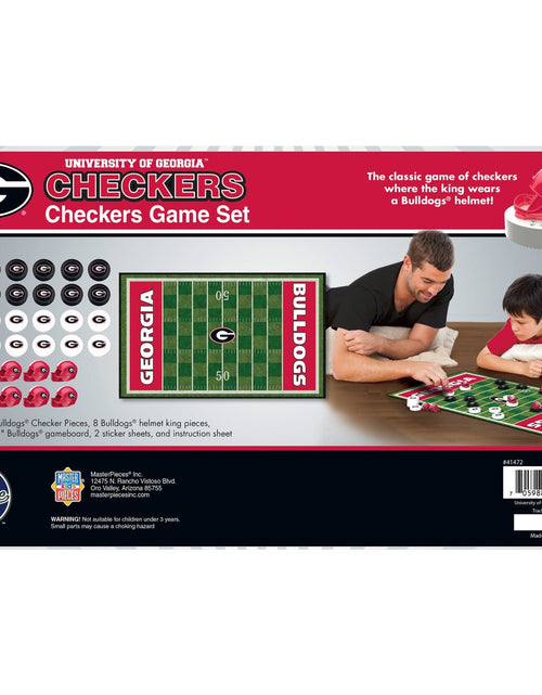 Load image into Gallery viewer, Georgia Bulldogs Checkers Board Game by MasterPieces Puzzle Company INC
