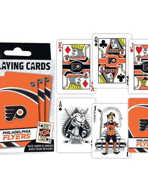 Load image into Gallery viewer, Philadelphia Flyers Playing Cards - 54 Card Deck by MasterPieces Puzzle Company INC

