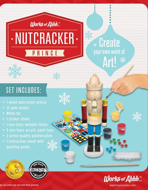 Load image into Gallery viewer, Holiday Craft Kit - Nutcracker Prince Wood Craft &amp; Paint Kit by MasterPieces Puzzle Company INC
