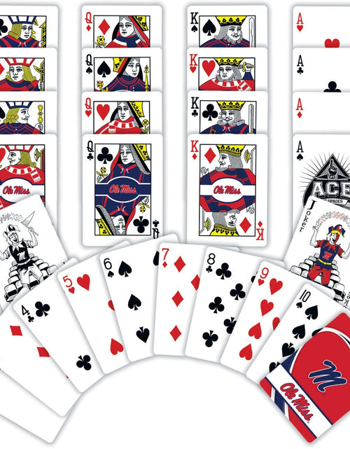 Load image into Gallery viewer, Ole Miss Rebels Playing Cards - 54 Card Deck by MasterPieces Puzzle Company INC
