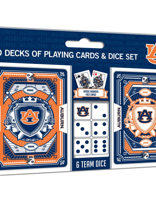 Load image into Gallery viewer, Auburn Tigers - 2-Pack Playing Cards &amp; Dice Set by MasterPieces Puzzle Company INC
