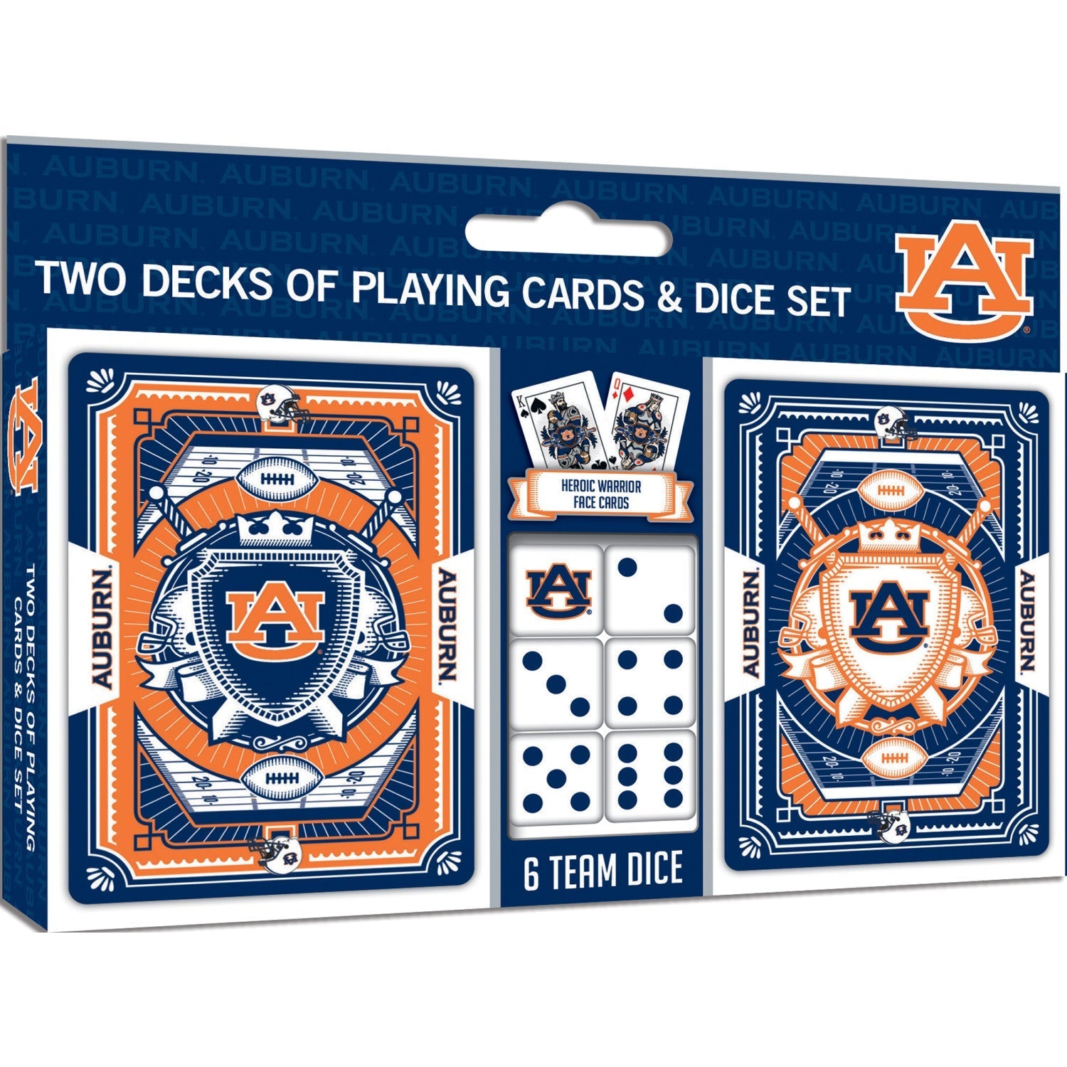 Auburn Tigers - 2-Pack Playing Cards & Dice Set by MasterPieces Puzzle Company INC