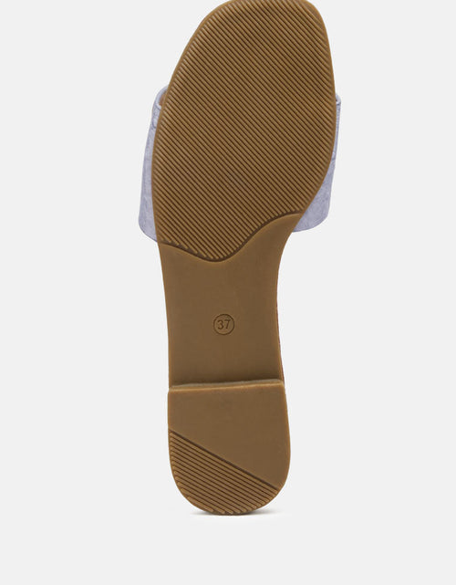 Load image into Gallery viewer, madeleine metal rings flat slides by London Rag
