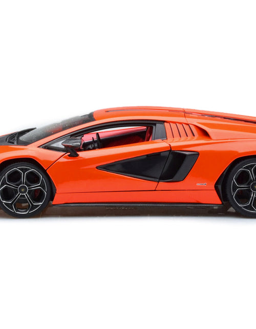 Load image into Gallery viewer, Lamborghini Countach LPI 800-4 Orange with Red Interior "Special Edition" 1/18 Diecast Model Car by Maisto
