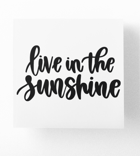 Live In The Sunshine Boho Sticker by WinsterCreations™ Official Store