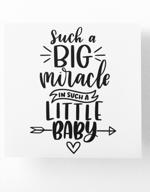 Load image into Gallery viewer, Such A Big Miracle Baby Sticker by WinsterCreations™ Official Store
