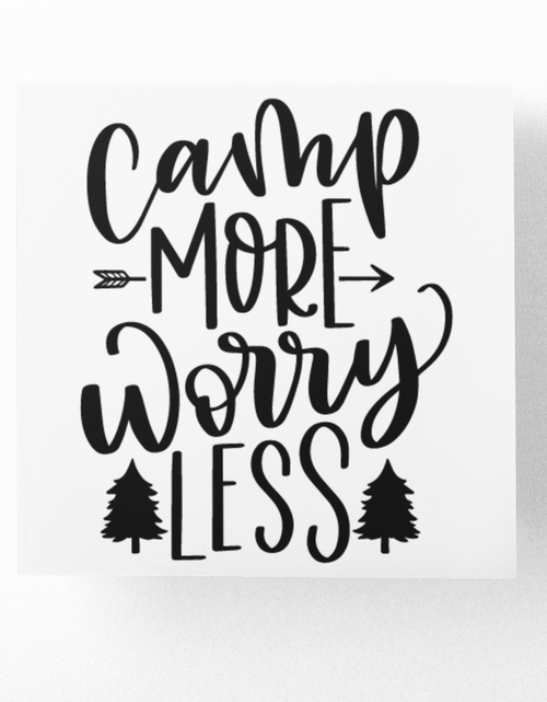 Load image into Gallery viewer, Camp More Worry Less Adventure Sticker by WinsterCreations™ Official Store
