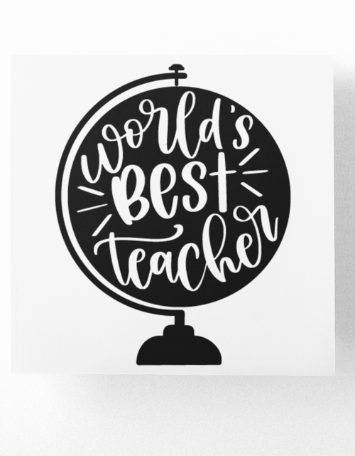Load image into Gallery viewer, Worlds Best Teacher Sticker by WinsterCreations™ Official Store
